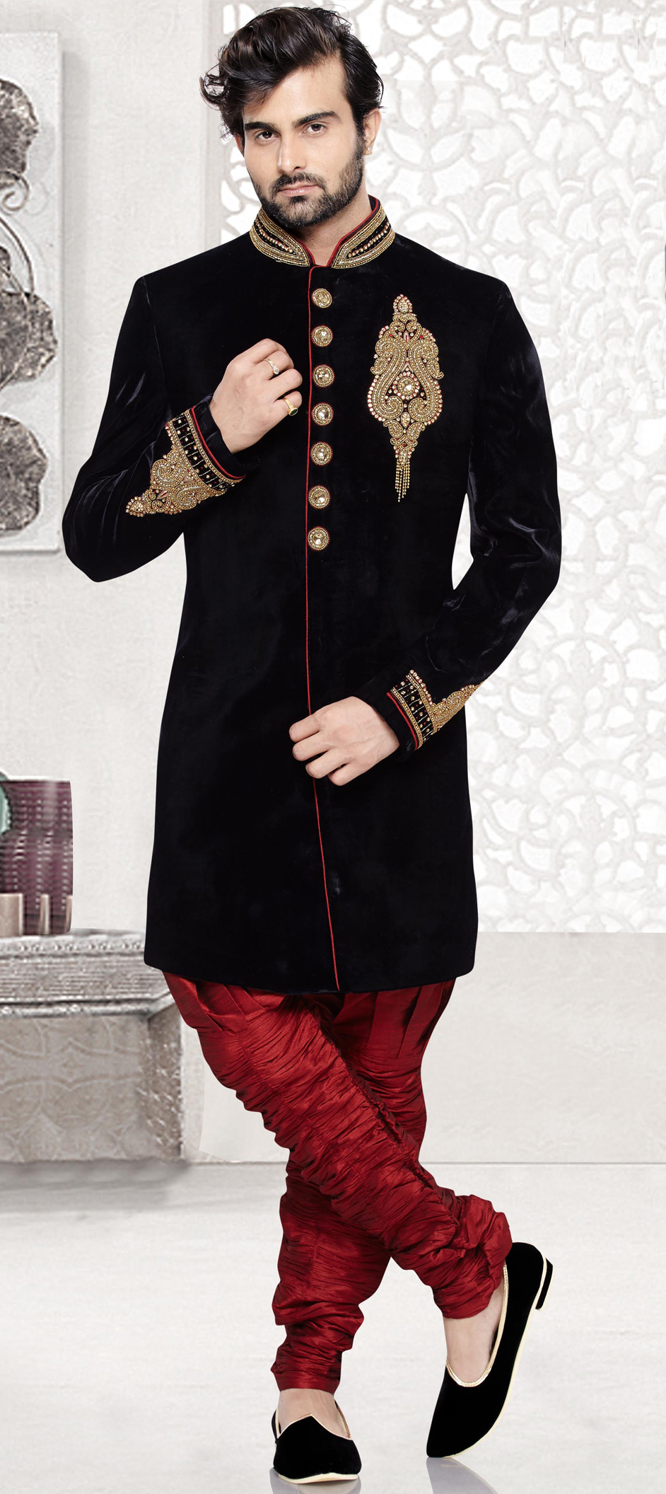 9 Latest Velvet Kurta Designs For Ladies And Gents 