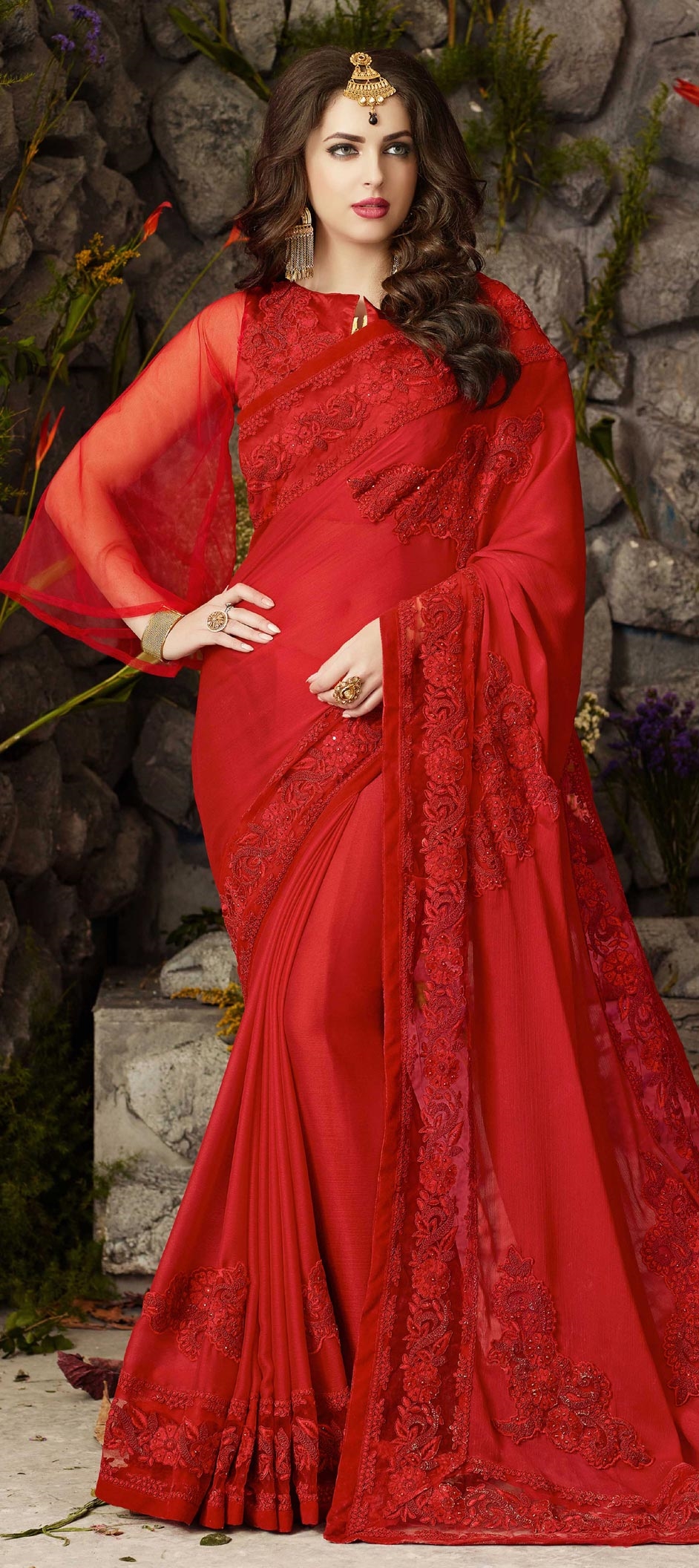 Designer silk saree