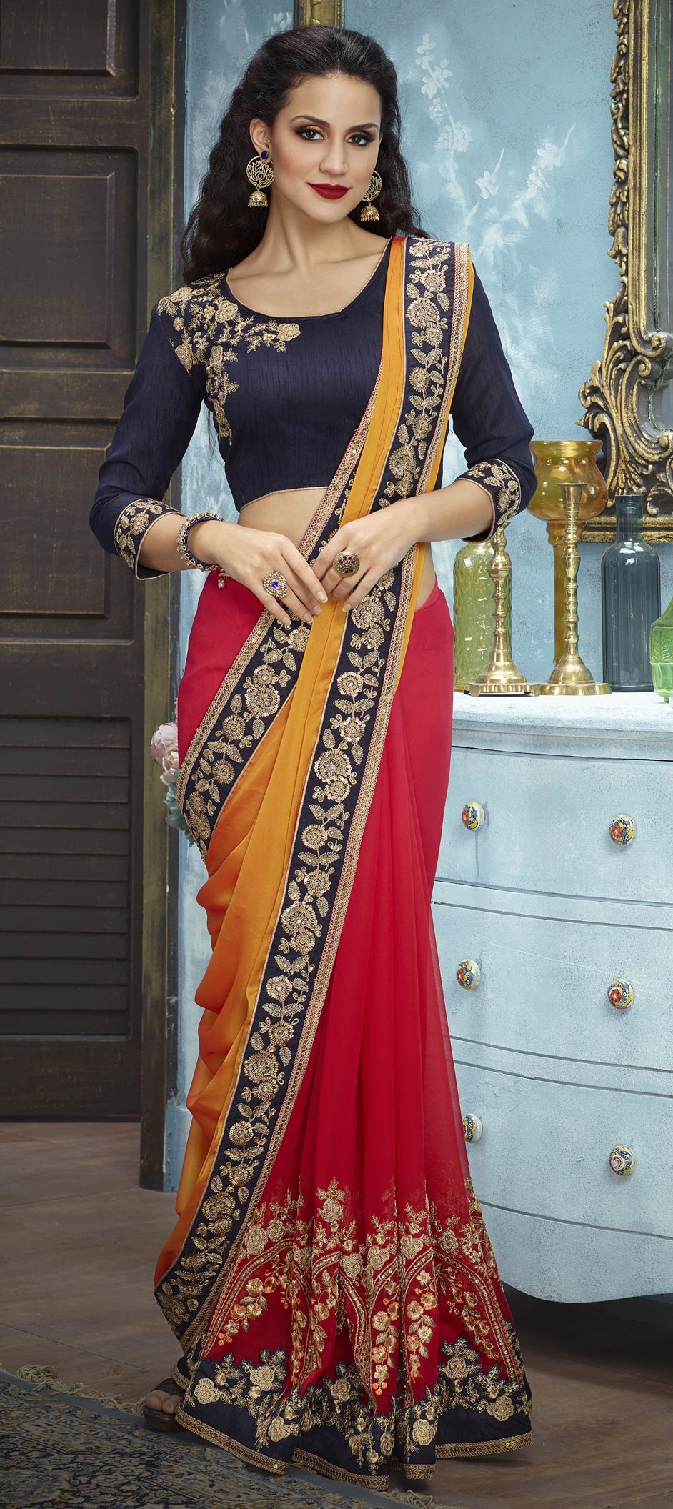 buy embroidery sarees